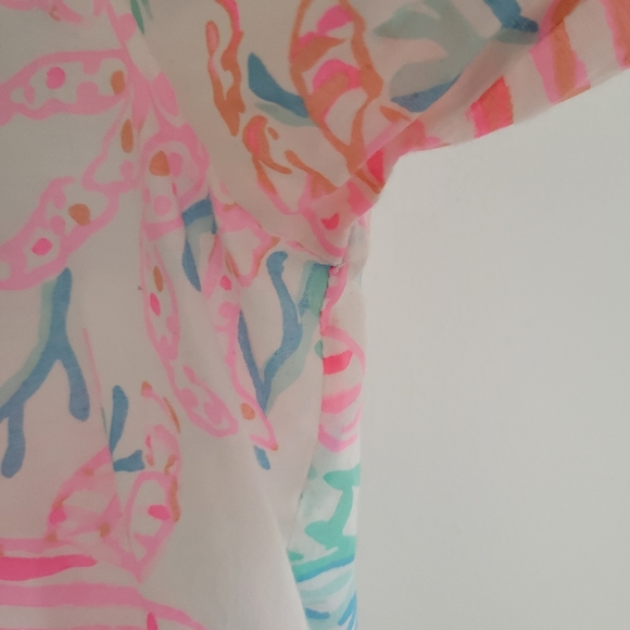 EUC Lilly pulitzer Amelia tunic top, medium - Picture 3 of 5